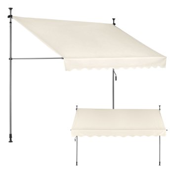 Балконная маркиза MultiGarden 300x120 см водонепроницаемая, бежевая