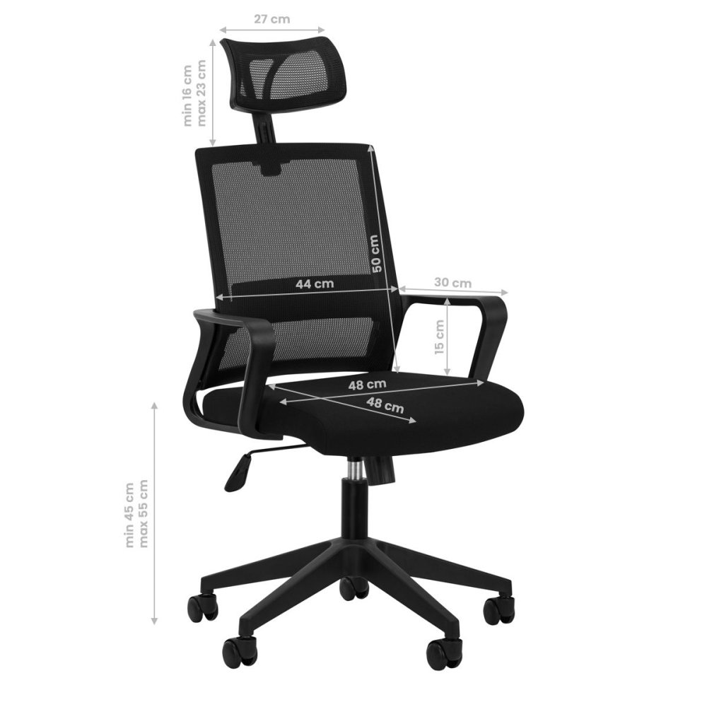 Эргономичное офисное кресло QS-05, Чёрный | Ergonomic Office Chair (0)