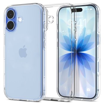 Apple iPhone 17 6.3'' Spigen Ultra Hybrid Case Cover, Crystal Clear | Чехол Кабура Кейс Бампер для Телефона