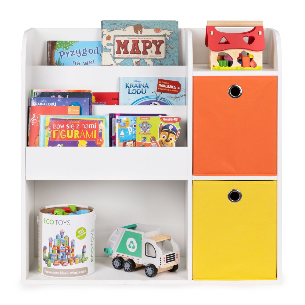 Детский стеллаж для игрушек и книг органайзер с ящиками ECOTOYS,... (3)