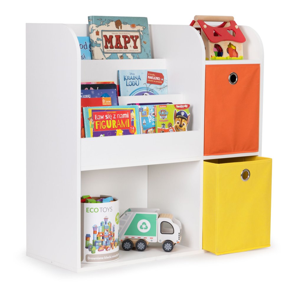 Детский стеллаж для игрушек и книг органайзер с ящиками ECOTOYS,... (2)