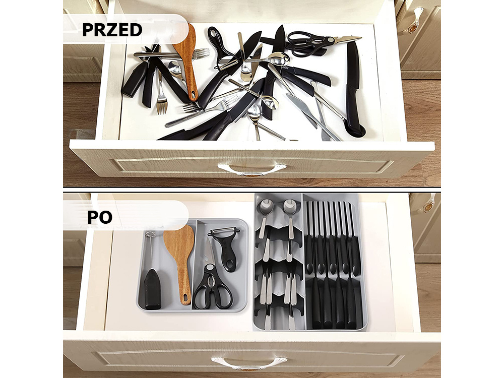Двухуровневый Органайзер для Столовых Приборов | Cutlery Drawer Insert... (1)