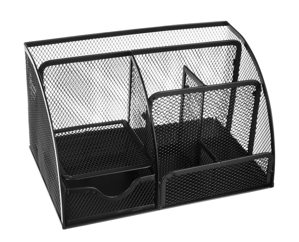 Настольный Органайзер - 6 отделений, Чёрный | Desk Organizer (1)