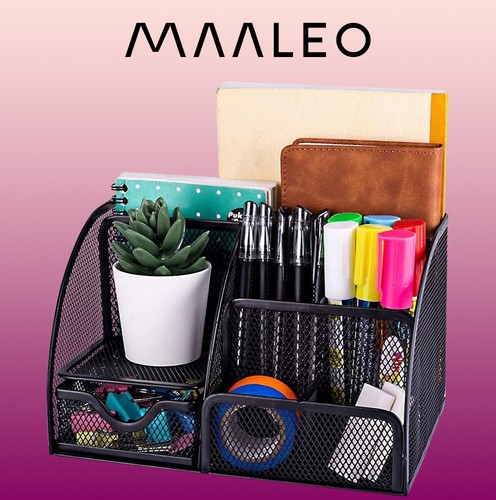 Настольный Органайзер - 6 отделений, Чёрный | Desk Organizer (3)