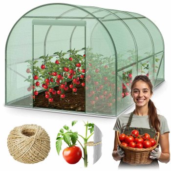 Садовая теплица 3х2 м (6м²) Plonos пленочная для дачи