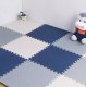 Пазловый коврик для фитнеса 60x60 см с краями, 9 шт., разноцветный
