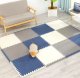 Пазловый коврик для фитнеса 60x60 см с краями, 9 шт., разноцветный