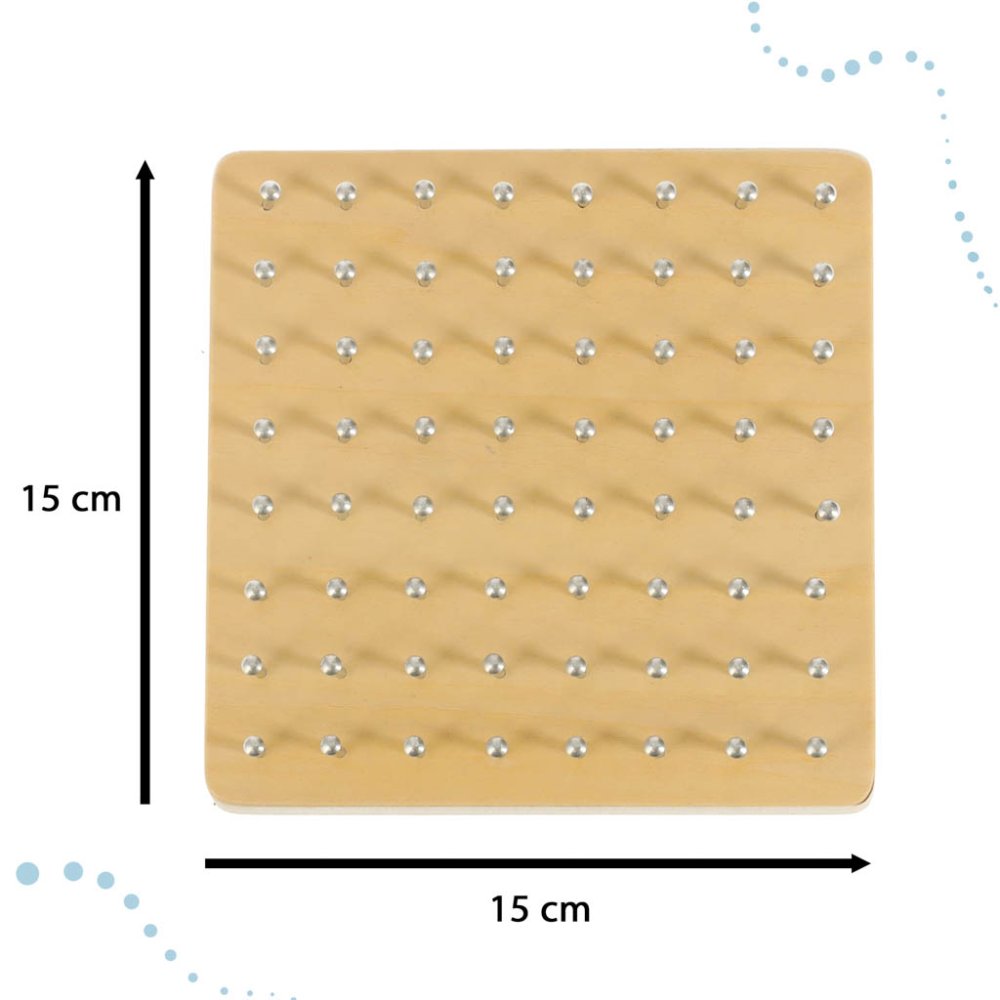 Деревянный геоборд, доска-лабиринт для создания фигур с помощью... (1)