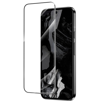 5D Защитное Стекло для Google Pixel 10 Pro XL, Черное Закруглённое (Tempered Glass)