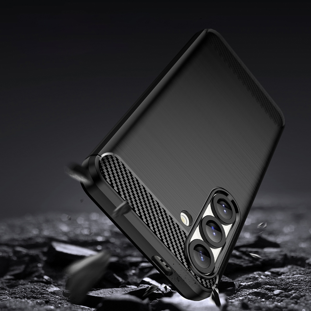 Google Pixel 10 Pro XL Carbon Fiber TPU Protective Case Cover, Black | Чехол Обложка Бампер... (2)