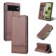 Google Pixel 6 Pro AZNS Leather Stand Case Cover with Card Slots, Coffee | Чехол для Телефона...