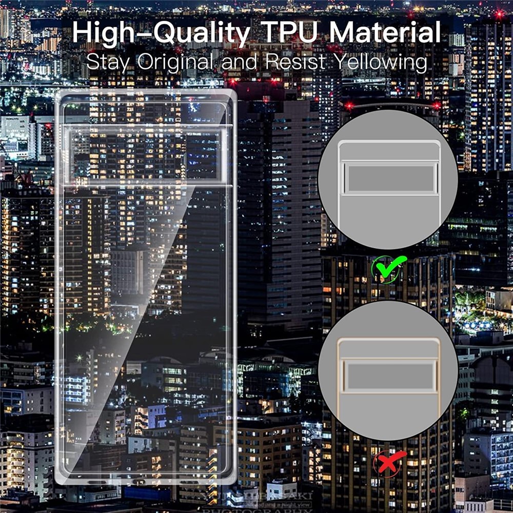 Gogole Pixel 7a Ultraslim TPU Case Cover, Transparent | Чехол Обложка Бампер Кабура для... (1)