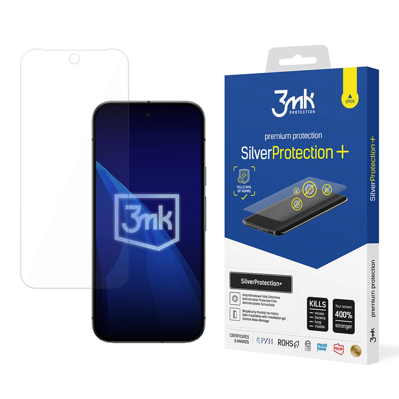 Антибактериальная защитная пленка 3mk SilverProtection+ для Google Pixel 9A