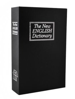 Сейф-книга тайник с замком и ключами, черный