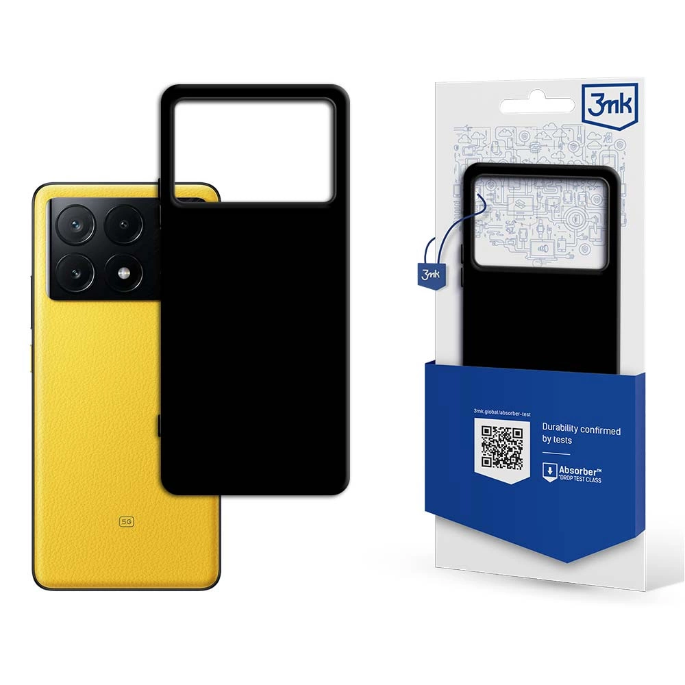 Xiaomi Poco X6 Pro 5G 3MK Matt Case Cover, Black | Матовый Чехол Кейс Бампер Обложка...