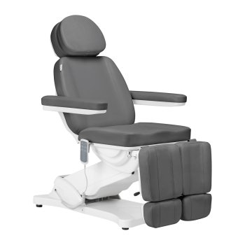 Электрическое Косметологическое Кресло Sillon Classic 3 Мотора С Педиатрической Люлькой Серый