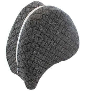 Премиальная подушка между коленями из memory foam серая