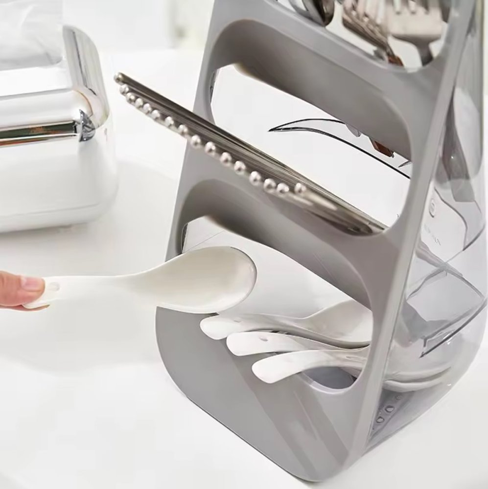 Органайзер Контейнер для Сушки Столовых Приборов | Cutlery Drainer Organizer (1)