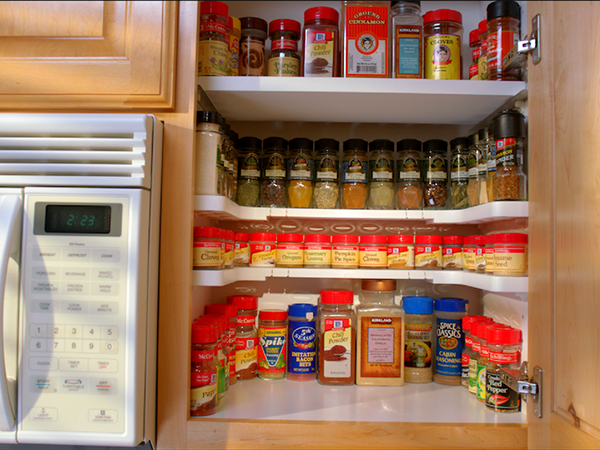 Полка-органайзер для кухонного шкафа Spicy Shelf, двухуровневый... (0)