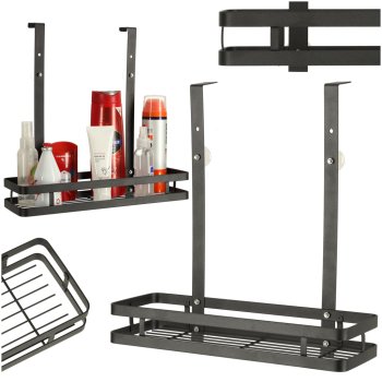 Металлическая подвесная полка для душевой кабины, Чёрная | Hanging...