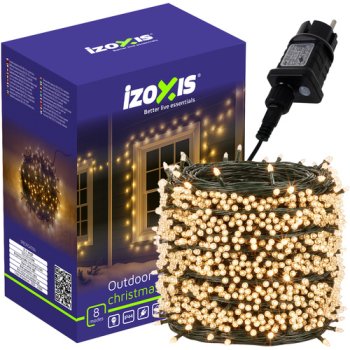 Уличная светодиодная гирлянда 500 LED 35 м Izoxis 24898, теплый белый
