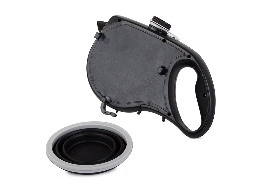 Поводок для собаки или кошки с поилкой, складной миской и... (1)