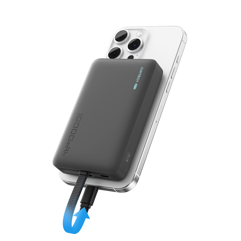 Cuktech CP132ML 10000mAh совместимый с MagSafe внешний аккумулятор – черный (0)