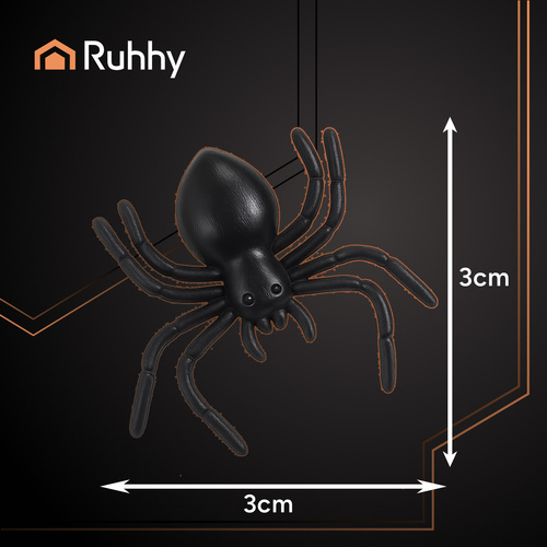 Декоративные пластиковые пауки для Хэллоуина, 10 шт., Ruhhy 26028 (0)
