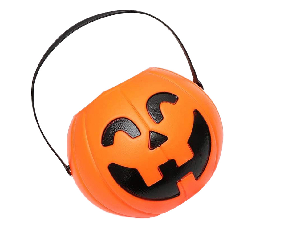 Ведро для Конфет на Хэллоуин Тыква, 15см x 13см | Halloween Candy Bucket (1)