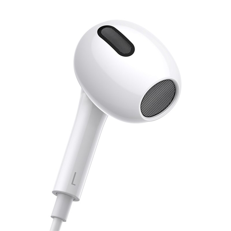 Baseus Encok H17 Wired Earphones with Microphone, White | Проводные Наушники с Микрофоном (0)