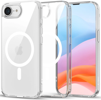 Apple iPhone 16e / SE (2025) 6.1'' Tech-Protect FlexAir Hybrid MagSafe Cover Case, Transparent | Чехол Кабура для Телефона Кейс