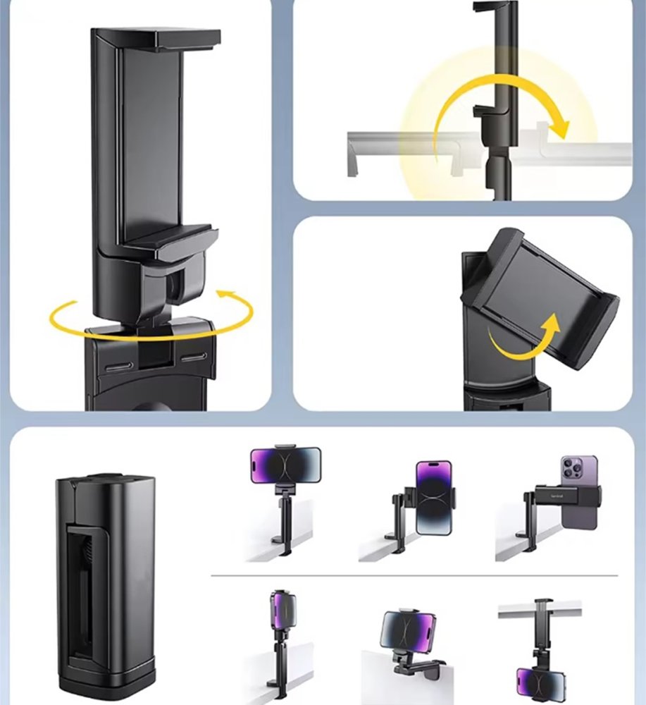 Универсальный держатель для телефона с клипсой и поворотом 360°,... (1)