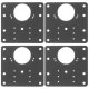Ремонтная пластина для петель 4 шт. Malatec 23032 | Hinge Repair Plates