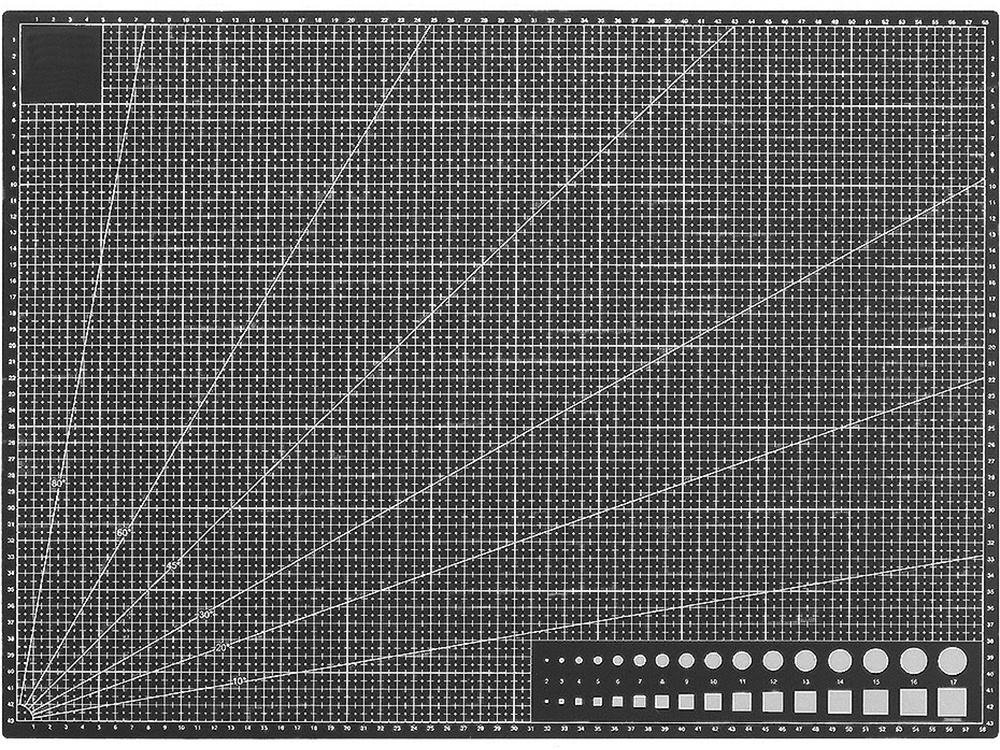 Двусторонний самовосстанавливающийся коврик для резки A2, 45x60 см,... (3)