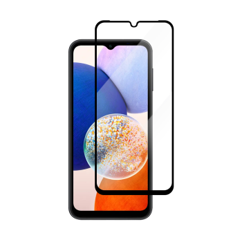 5D Защитное Стекло для Samsung Galaxy A15 ( SM-A156, SM-A155 ), Черное Закруглённое (Tempered Glass)