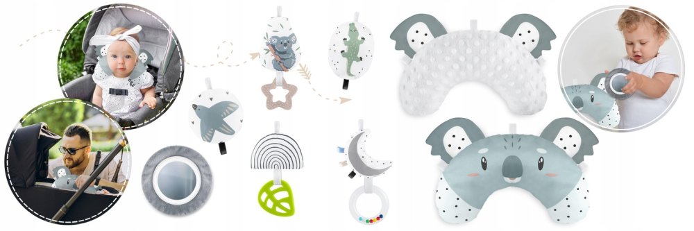 Детский интерактивный развивающий коврик 136x136см Koala Nukido (9)