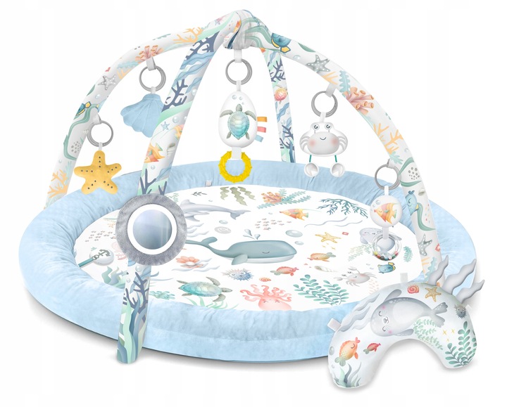 Nukido Ocean детский интерактивный коврик, Синий (7)