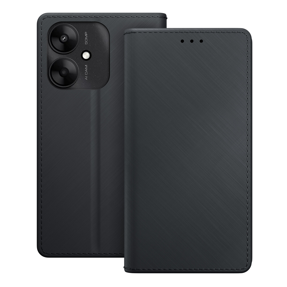 Redmi 13C 5G 3MK Wallet Case Cover, Black | Чехол для Телефона Кабура Книжка