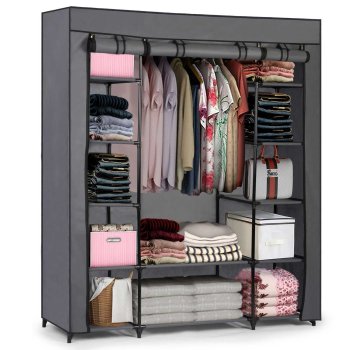 Большой текстильный шкаф Massido, Графит | Large Textile Closet