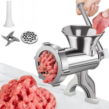 Ручная мясорубка с насадкой для наполнения колбас Jhp-10 | Meat Grinder