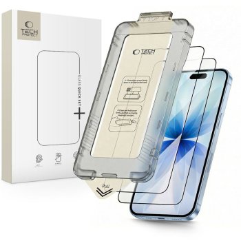 Apple iPhone 17 6.3'' Tech-Protect Quick Set+ Tempered Glass 2x | Защитная Стекло для Экрана 2 шт.