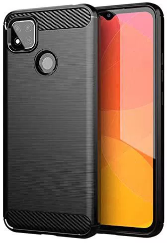 Xiaomi Redmi 9C Carbon Flexible Cover TPU Case, Black | Чехол Кейс Кабура для Телефона