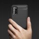 Xiaomi Poco M3 Carbon Fiber Pattern Brushed TPU Case Cover, Black | Обложка Бампер Чехол