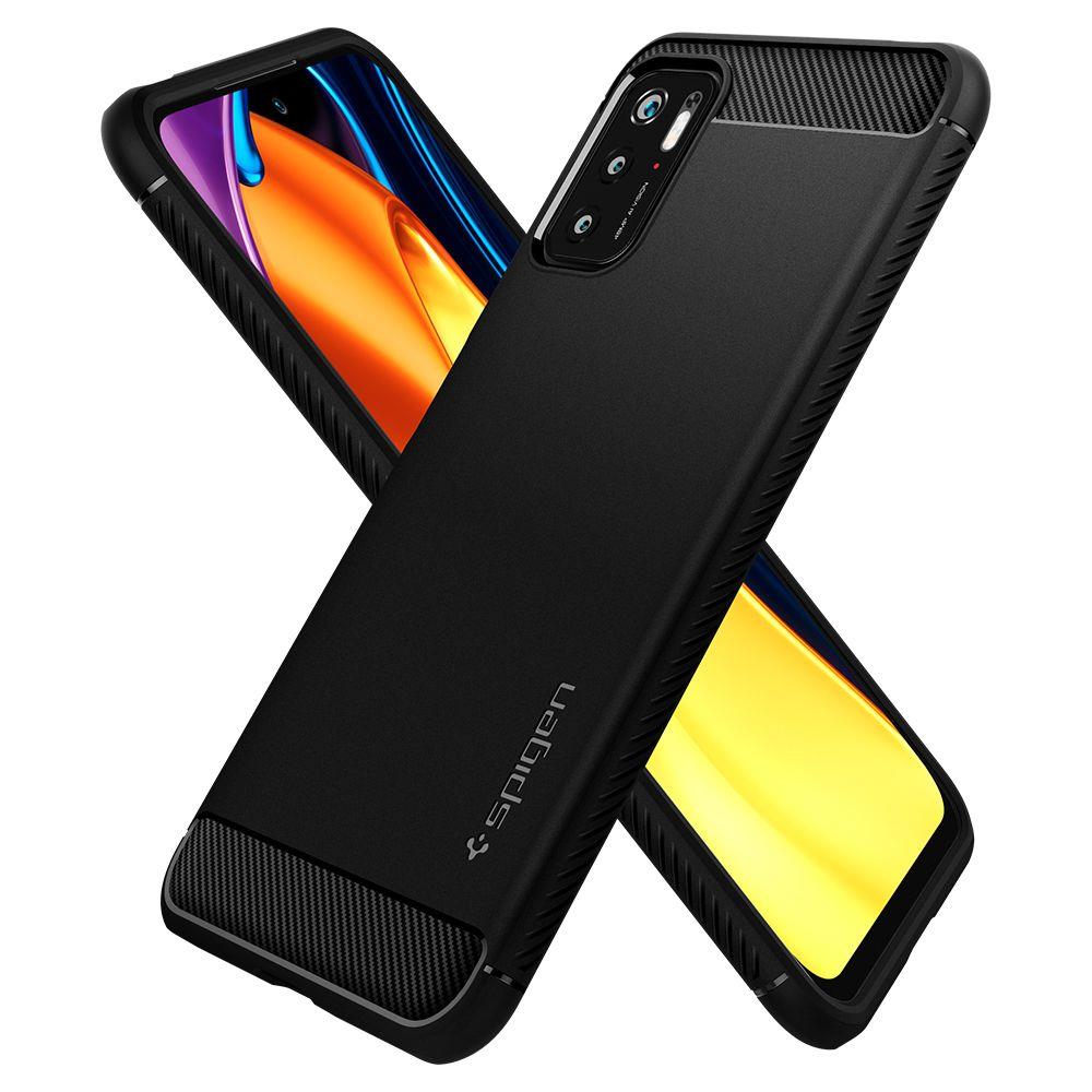 Xiaomi Redmi Note 10 5G / Poco M3 Pro Spigen Rugged Armor Case Cover, Black | Чехол Кейс Бампер... (1)