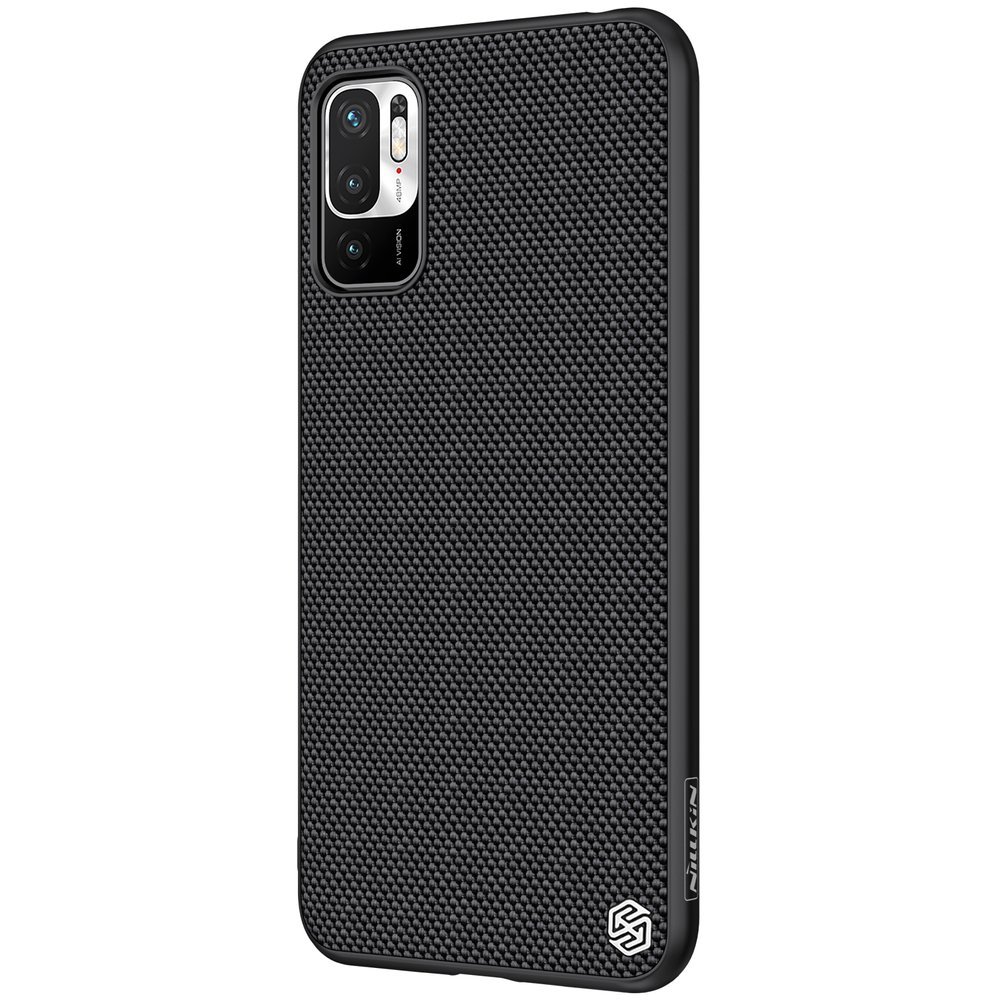 Xiaomi Redmi Note 10 5G / Poco M3 Pro Nillkin Textured Case Rugged Cover Case with Gel Frame and Nylon, Black |... (1)