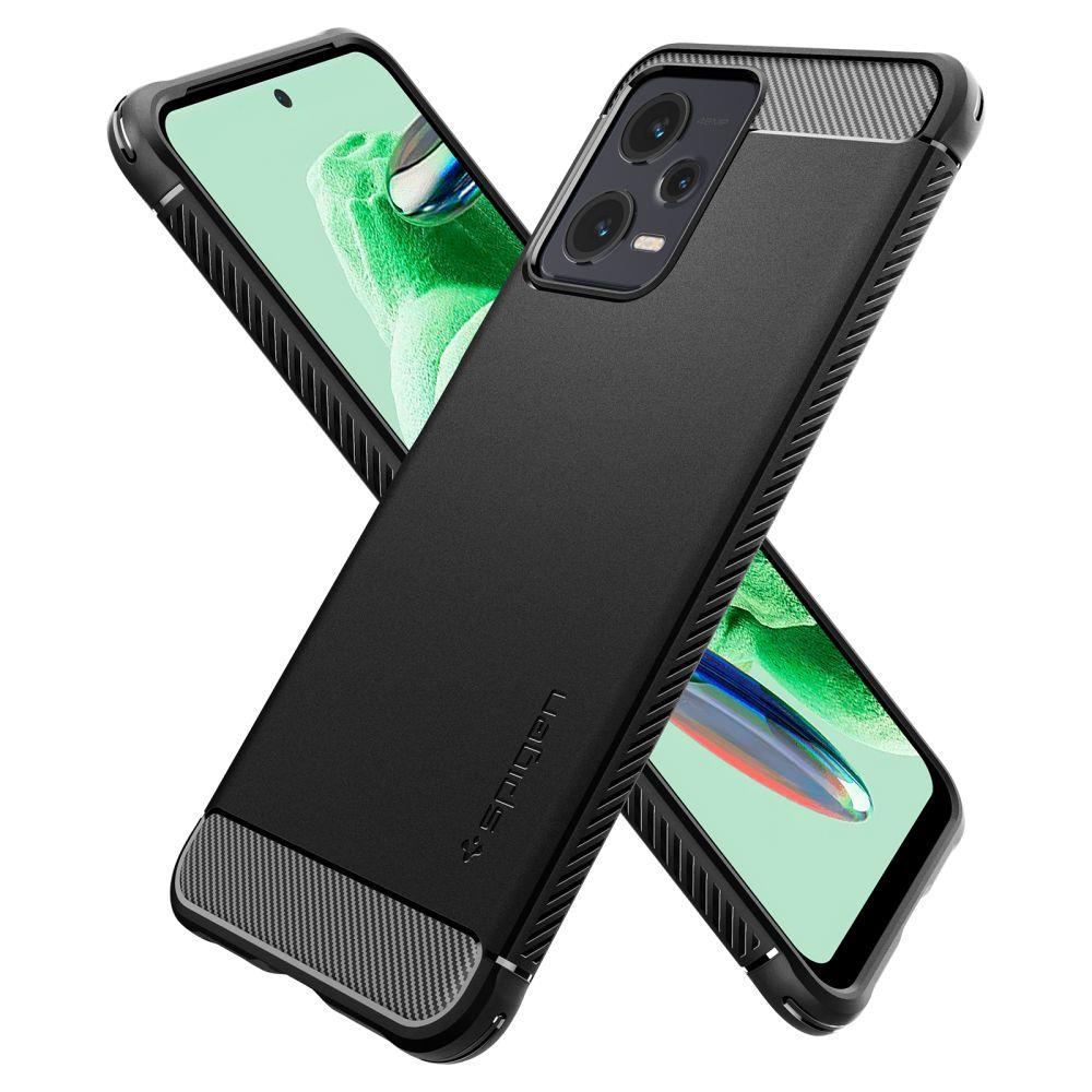 Xiaomi Redmi Note 12 5G / Poco X5 5G Spigen Rugged Armor Case Cover, Black | Чехол Кейс Бампер... (0)
