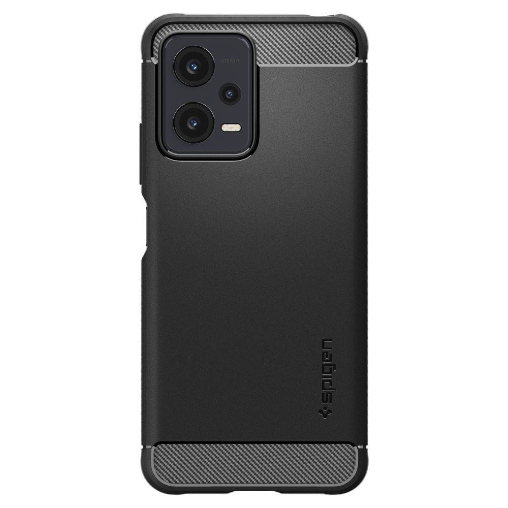 Xiaomi Redmi Note 12 5G / Poco X5 5G Spigen Rugged Armor Case Cover, Black | Чехол Кейс Бампер... (2)