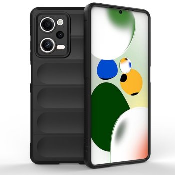 Xiaomi Redmi Note 12 5G / Poco X5 5G Magic Shield Series Texture Cover Case, Black | Чехол Кейс Кабура...