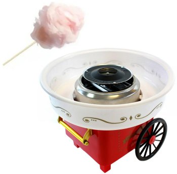 Аппарат Машинка Устройство для Приготовления Сахарной Ваты, Красный | Cotton Candy Floss Sugar Wool Making Machine