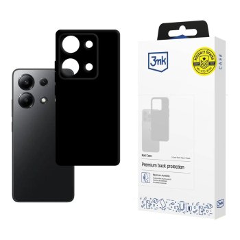 Xiaomi Redmi Note 13 4G 3MK Matt Case Cover, Black | Матовый Чехол Кейс Бампер Обложка...